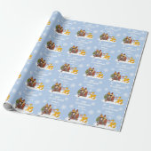 Papier Cadeau Fox Winter Baby shower It’s Cold Outside Gift (Déroulé)