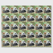 Papier Cadeau Foxcub & Badger Cute ! (Plat)