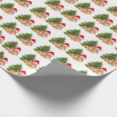 Papier Cadeau Foxes mignons et Noël (Coin)