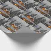 Papier Cadeau Foyer de Noël (Coin)