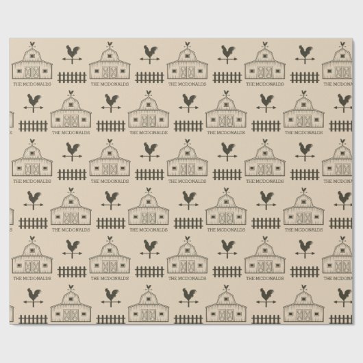 Papier Cadeau Foyer de Noël (Plat)