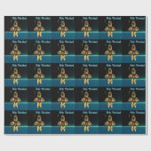 Papier Cadeau Fractal Inuit Hunter - Feliz Navidad (Plat)