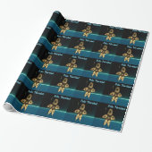 Papier Cadeau Fractal Inuit Hunter - Feliz Navidad (Déroulé)