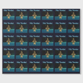 Papier Cadeau Fractal Inuit Hunter - Feliz Navidad (Plat)