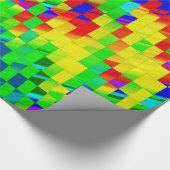 Papier Cadeau ~ Fractal Pattern MULTICOLORED Shades ~  (Coin)
