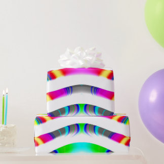 Papier Cadeau ~ Fractal Pattern MULTICOLORED Shades ~