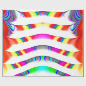 Papier Cadeau ~ Fractal Pattern MULTICOLORED Shades ~ (Plat)