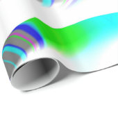 Papier Cadeau ~ Fractal Pattern MULTICOLORED Shades ~ (Coin rond)