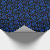 Papier Cadeau Fractale bleue (Coin)