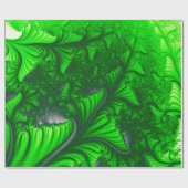 Papier Cadeau Fractale de jungle (Plat)