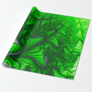 Papier Cadeau Fractale de jungle