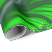 Papier Cadeau fractale de la jungle (Coin rond)