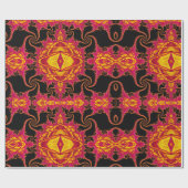 Papier Cadeau Fractale flamboyante (Plat)