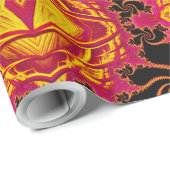 Papier Cadeau Fractale flamboyante (Coin rond)