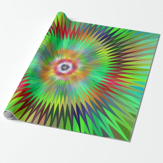 Papier Cadeau Fractale psychédélique de Starburst (Déroulé)