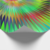 Papier Cadeau Fractale psychédélique de Starburst (Coin)