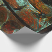 Papier Cadeau Fractionner l'art Abstrait (Coin)