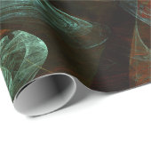 Papier Cadeau Fractionner l'art Abstrait (Coin rond)