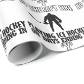 Papier Cadeau frais et tendant des CONCEPTIONS de hockey sur (Coin rond)