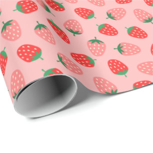 Papier Cadeau Fraise