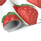 Papier Cadeau Fraise (Coin rond)