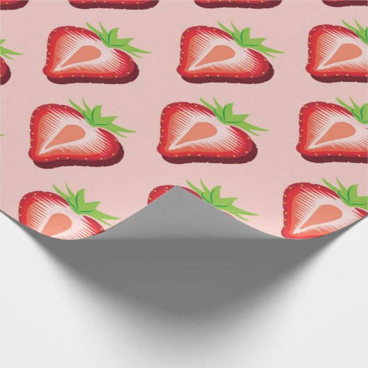 Papier Cadeau Fraise (Coin)