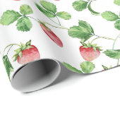 Papier Cadeau Fraise (Coin rond)