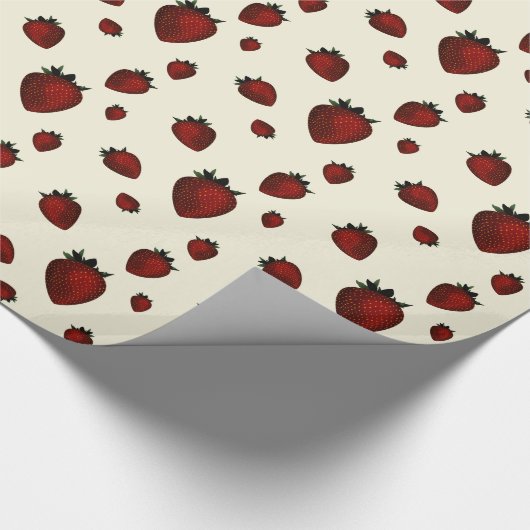 Papier Cadeau fraise (Coin)