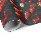 Papier Cadeau Fraise (Coin rond)