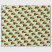 Papier Cadeau Fraise (Plat)