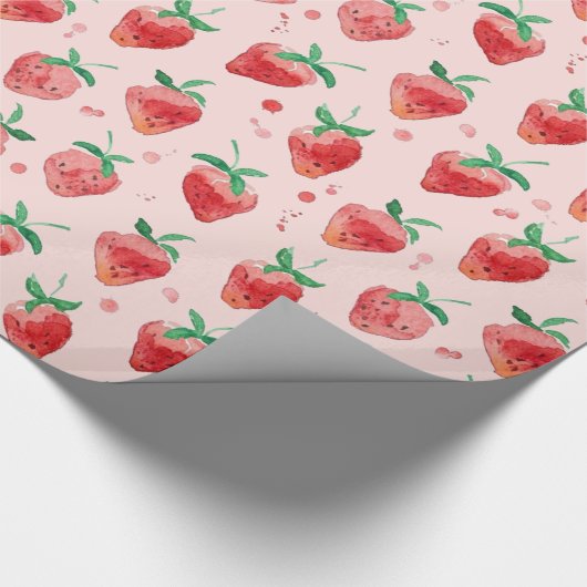 Papier Cadeau Fraise (Coin)