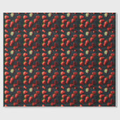 Papier Cadeau Fraise (Plat)