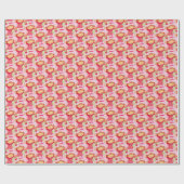 Papier Cadeau Fraise (Plat)