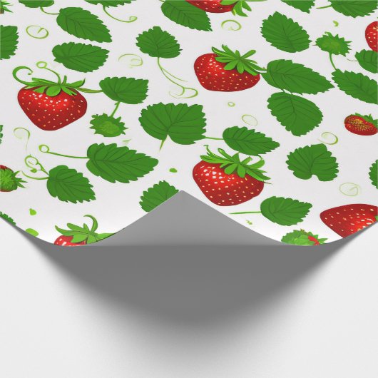 Papier Cadeau fraise (Coin)