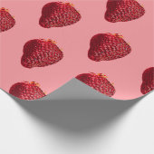 Papier Cadeau Fraise brillante (Coin)