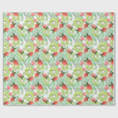 Papier Cadeau Fraise et kiwi (Plat)