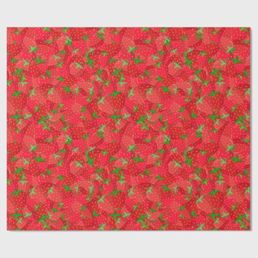 Papier Cadeau fraise Medley (Plat)