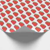 Papier Cadeau Fraise mignonne (Coin)