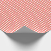 Papier Cadeau Fraise rose simple Plat (Coin)