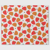 Papier Cadeau Fraise sucrée (Plat)