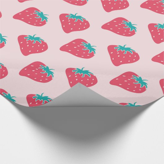 Papier Cadeau Fraises (Coin)