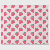 Papier Cadeau Fraises (Plat)