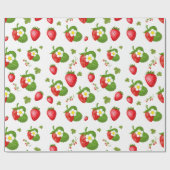 Papier Cadeau Fraises (Plat)