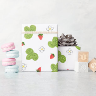 Papier Cadeau Fraises