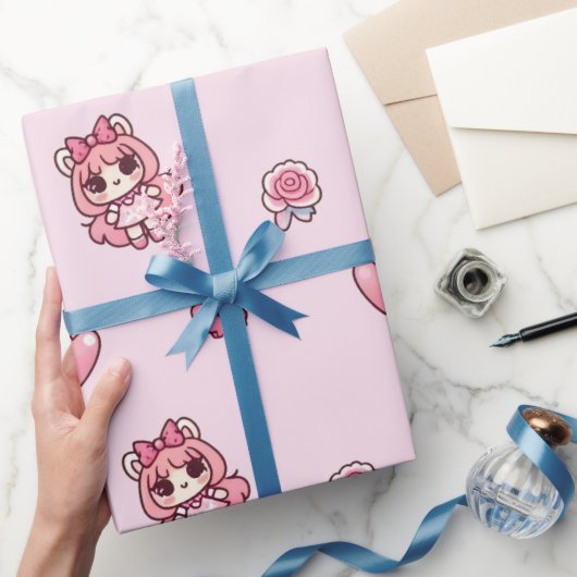 Papier Cadeau Fraises Adorables (Cadeaux)