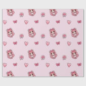 Papier Cadeau Fraises Adorables (Plat)