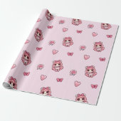 Papier Cadeau Fraises Adorables (Déroulé)