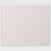 Papier Cadeau fraises rose (Plat)