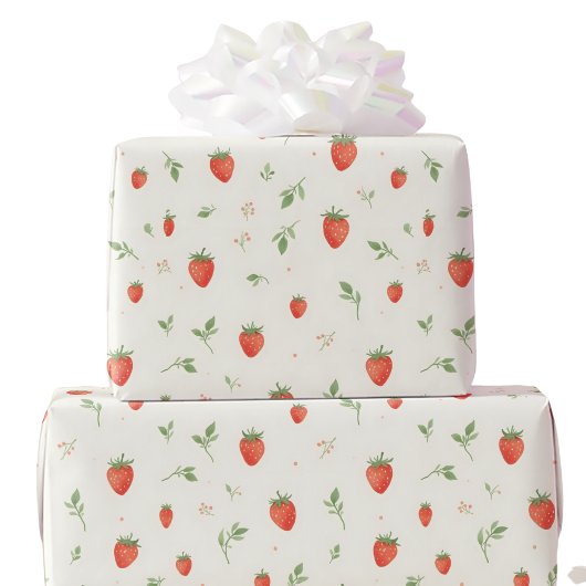 Papier Cadeau Framboise douce