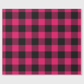 Papier Cadeau Framboise géant Buffalo carreau bûcheron (Plat)